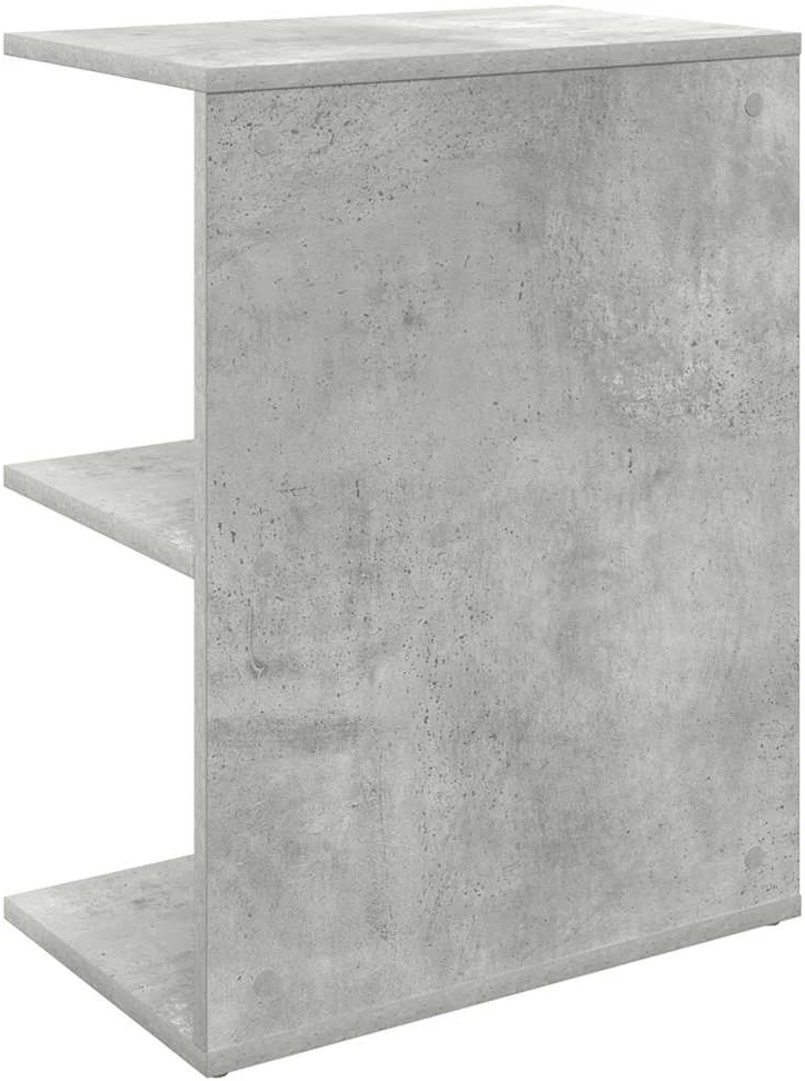 Naktinis staliukas, pilka, 46,5x29x61cm, apdirbta mediena
