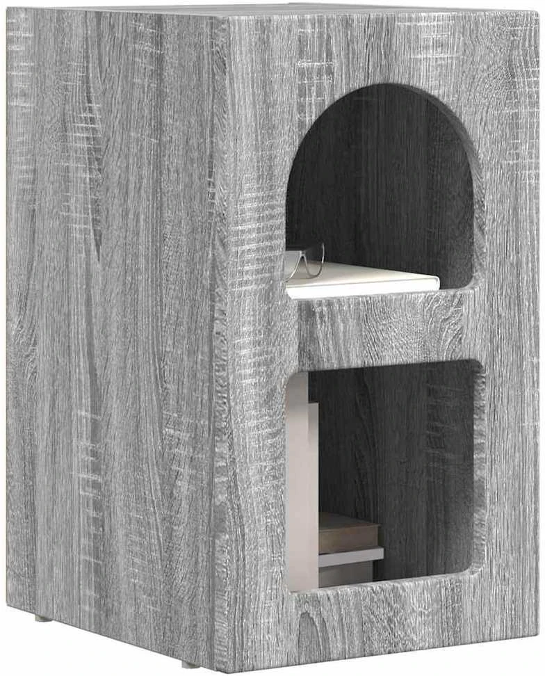 Naktinis staliukas ELST Pilkas Sonoma 29,5 x 33,5 x 50 cm
