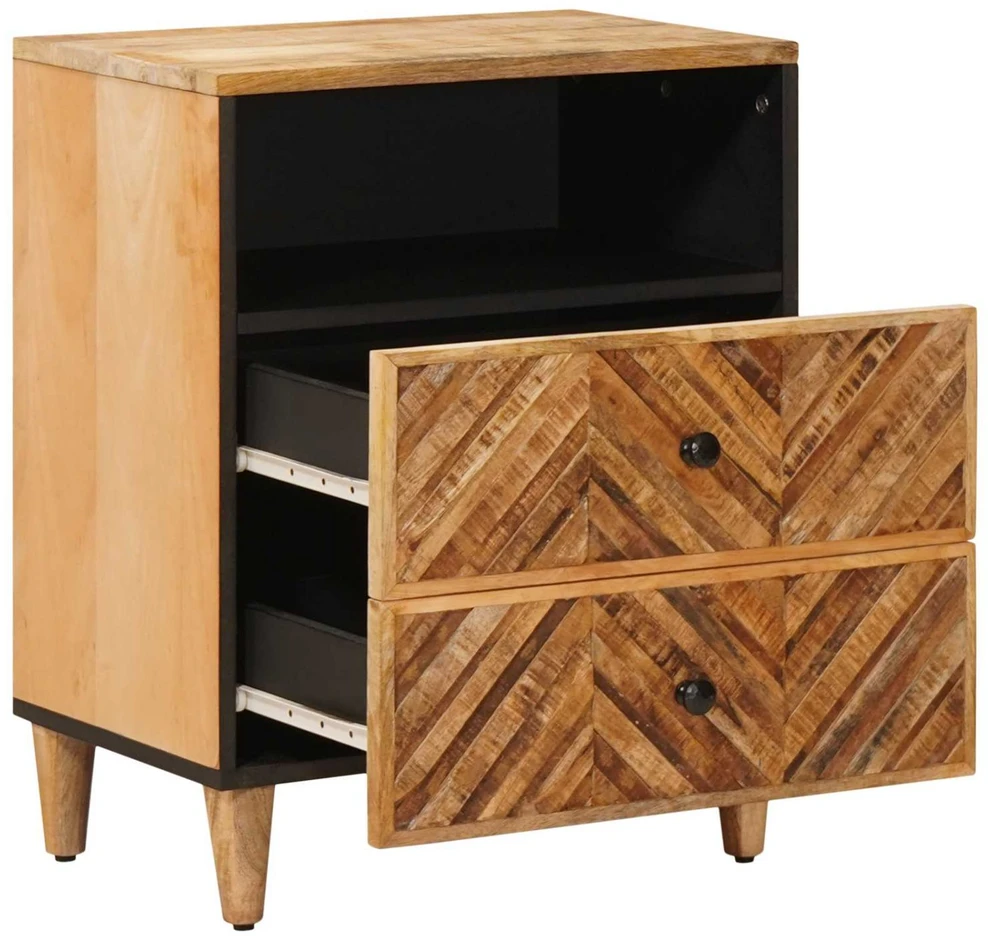 Naktinis staliukas Ruda 50 x 33 x 60 cm Kietas mango medis