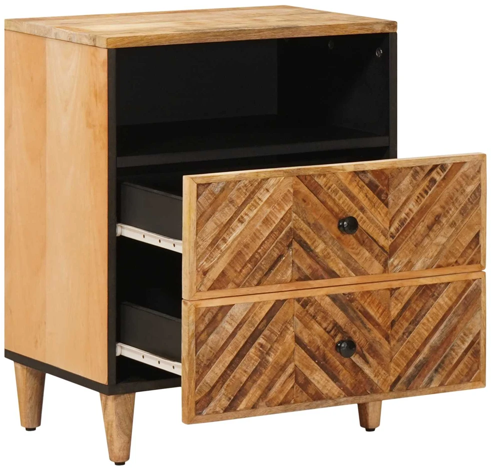 Naktinis staliukas Ruda 50 x 33 x 60 cm Kietas mango medis
