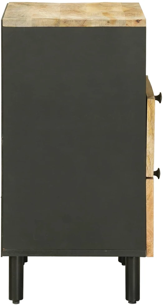 Naktinis staliukas Ruda ir juoda 50 x 33 x 60 cm