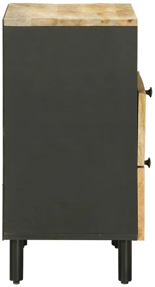 Naktinis staliukas Ruda ir juoda 50 x 33 x 60 cm