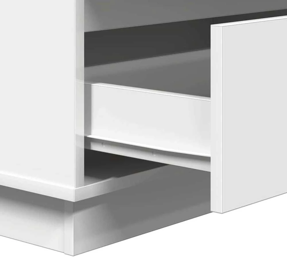 Šalia lovos spintelė Balta 71 x 34,5 x 75 cm Apdirbta mediena