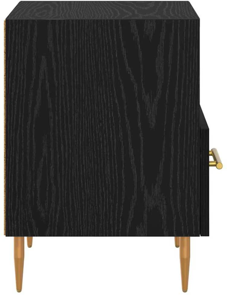 Naktinis staliukas 2 vnt. Juoda 40 x 35 x 47,5 cm