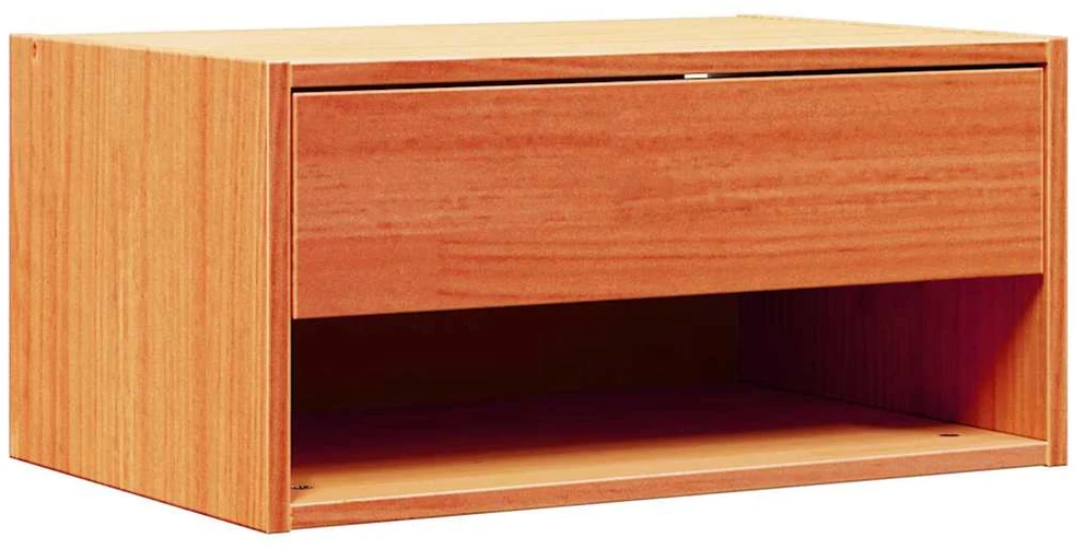 Naktinis staliukas Vaško ruda 50 x 32,5 x 24 cm Pušies masyvas