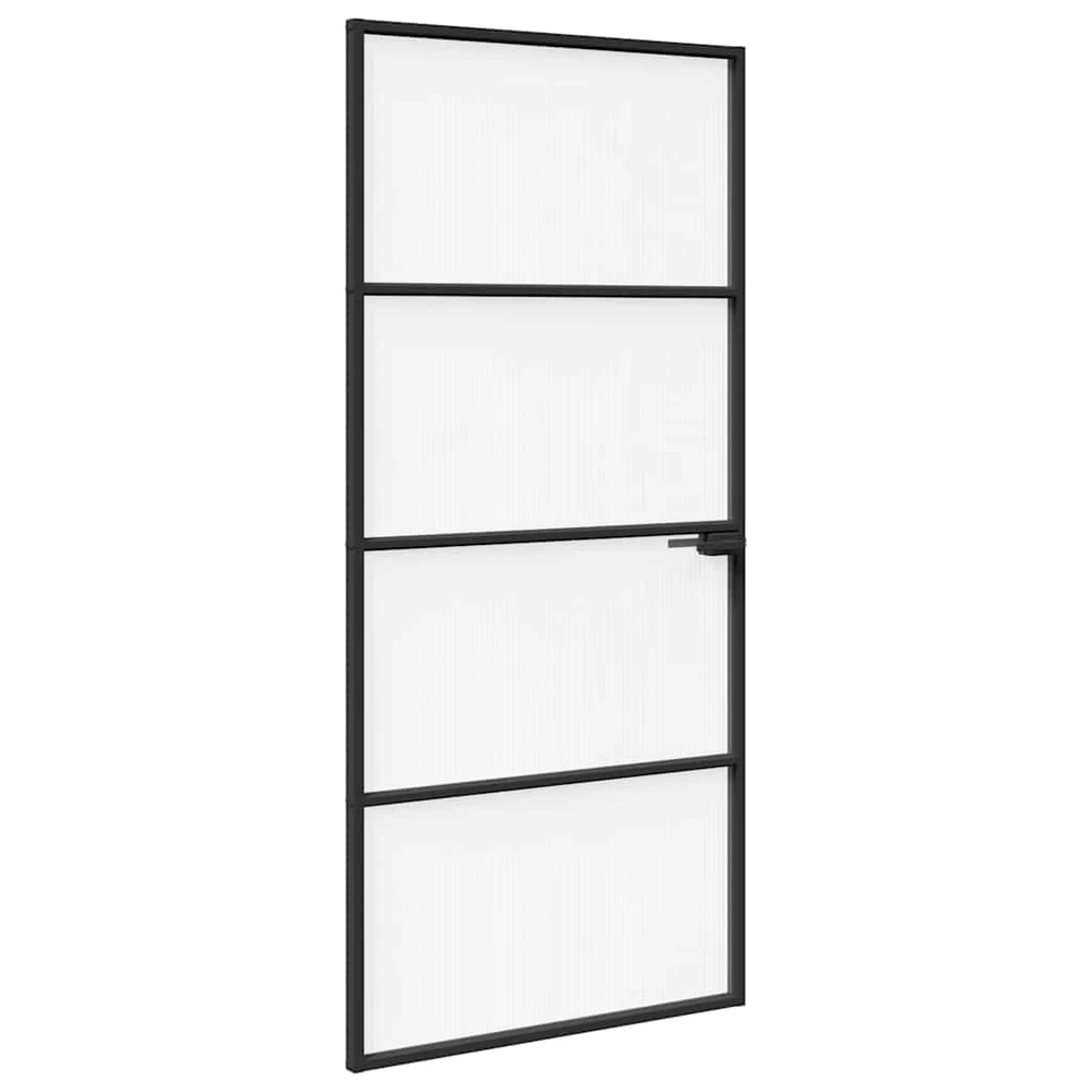 Namų durys 93 x 201,5 x 3,5 cm Aliuminis ir Temperuotas Stiklas