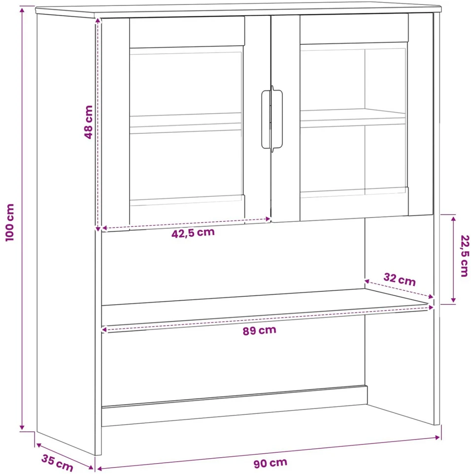 Narvas MOLDE Karamelė 90 x 35 x 100 cm Pušies medienos masyvas