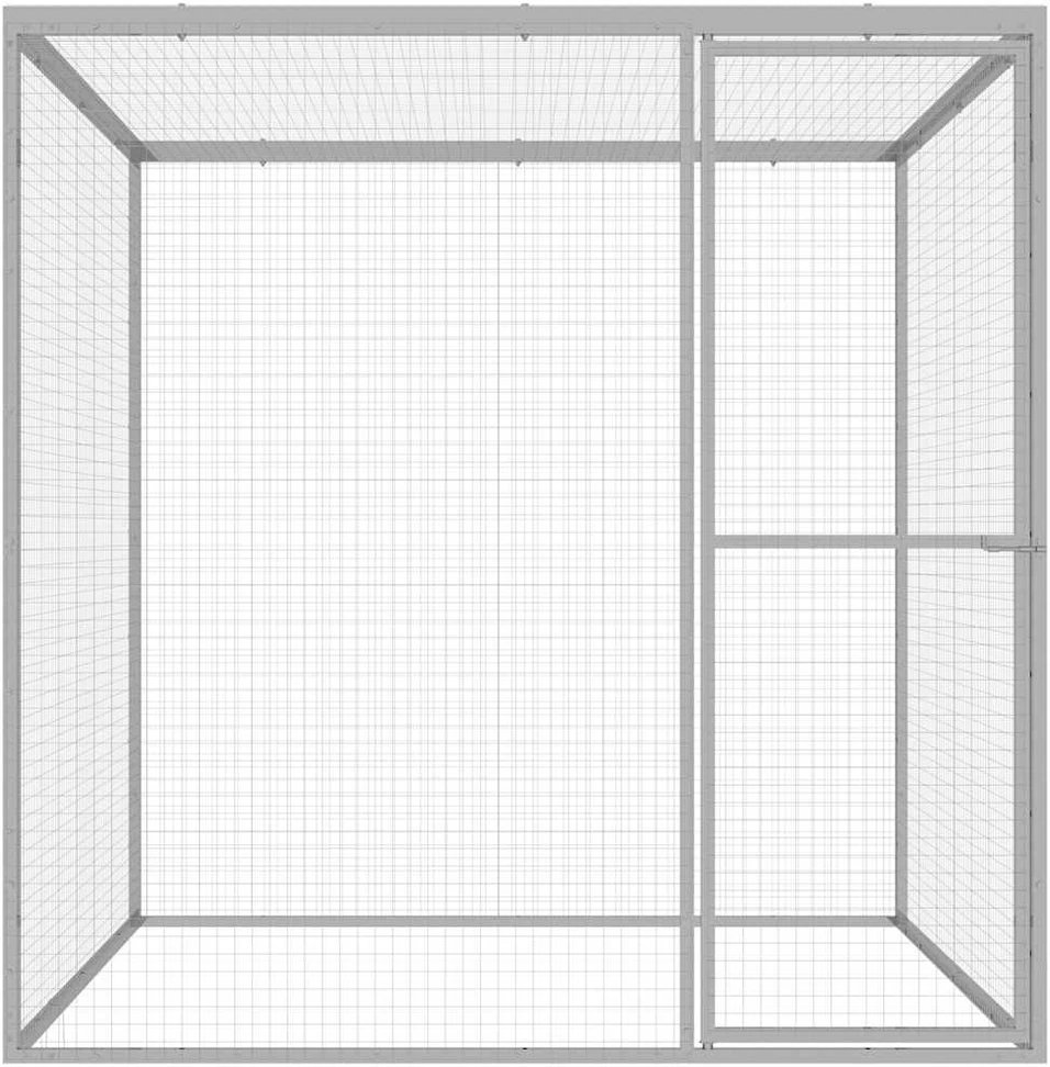 Narvas katėms, 1,5x1,5x1,5m, galvanizuotas plienas
