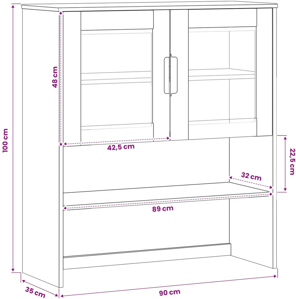 Narvas MOLDE Karamelė 90 x 35 x 100 cm Pušies medienos masyvas