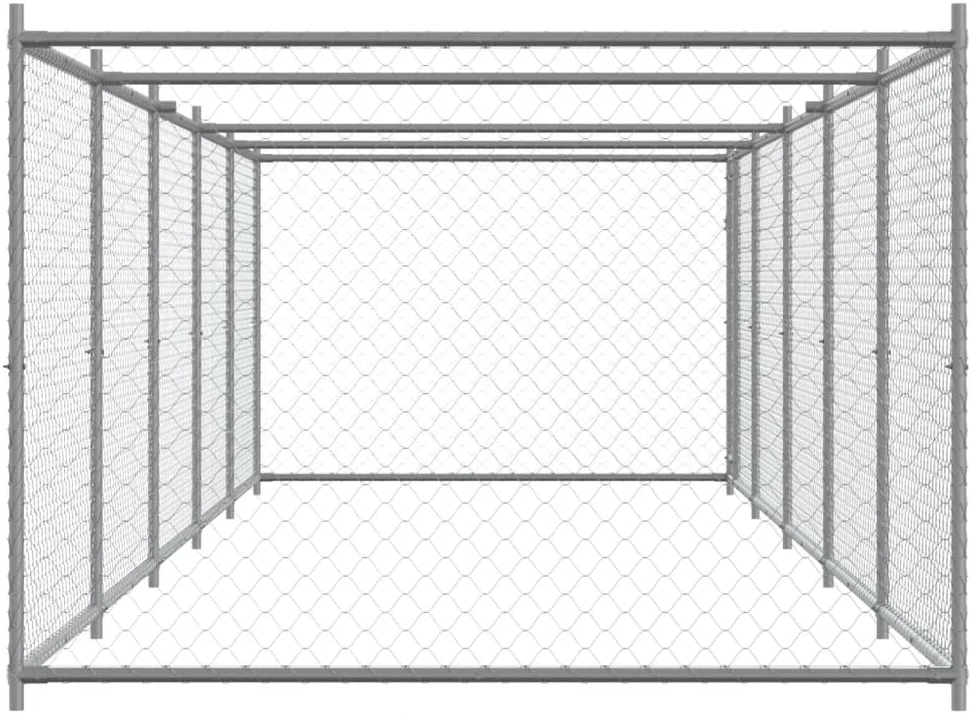 Narvas šunims su durimis, pilkas, 10x2x1,5m, plienas