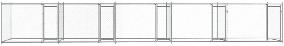 Narvas šunims su durimis, pilkas, 10x2x1,5m, plienas