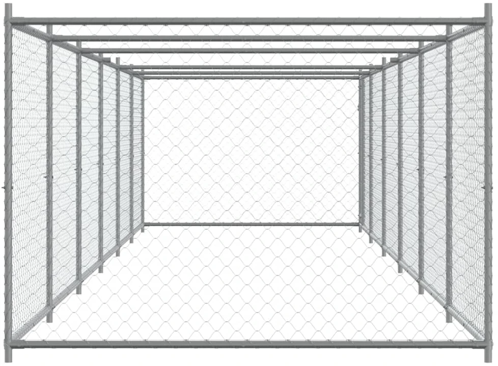 Narvas šunims su durimis, pilkas, 12x2x1,5m, plienas