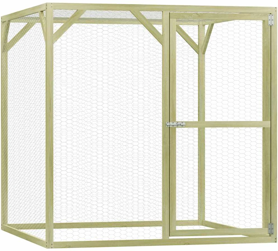 Narvas viščiukams, 1,5x1,5x1,5m, impregnuota pušies mediena