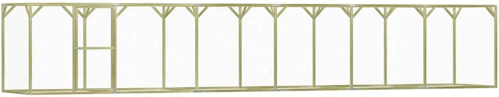 Narvas viščiukams, 1,5x9x1,5m, impregnuota pušies mediena