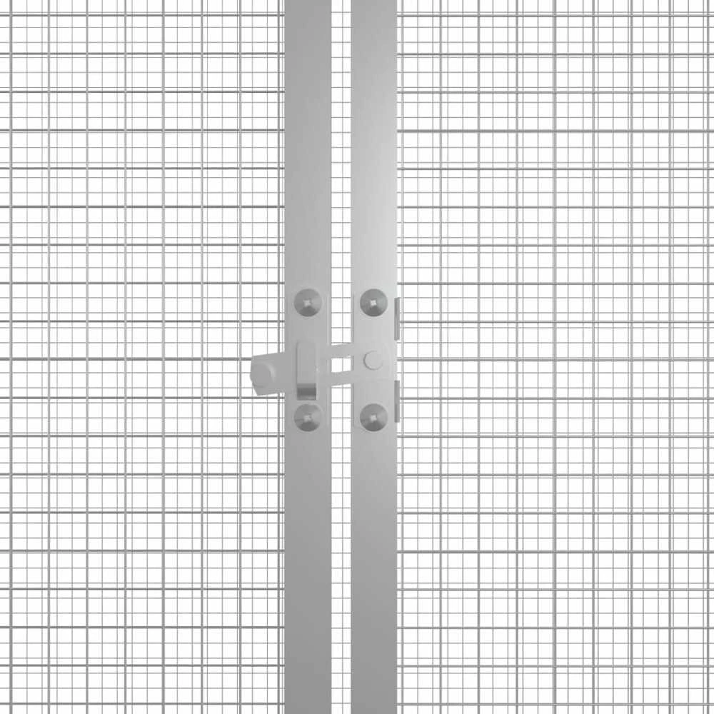 Narvas viščiukams, pilkas, 200x91x100cm, galvanizuotas plienas