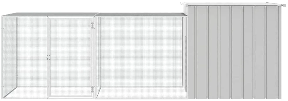 Narvas viščiukams, pilkas, 300x91x100cm, galvanizuotas plienas