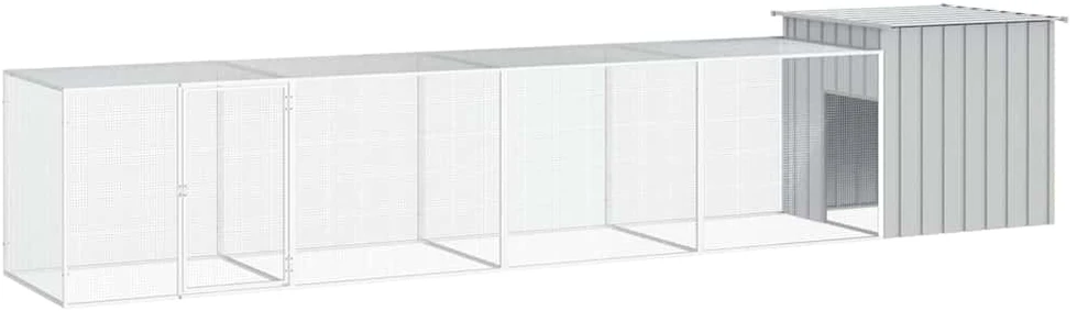 Narvas viščiukams, pilkas, 500x91x100cm, galvanizuotas plienas