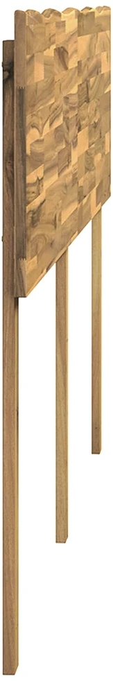 Natūralaus krašto galvūgalis ROSTOCK Balta 200 cm