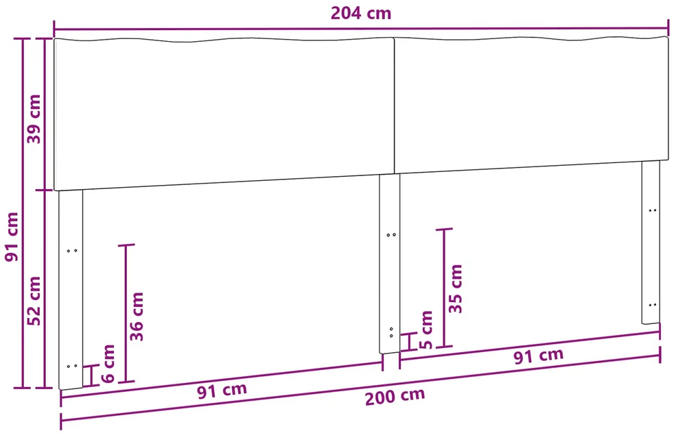 Natūralaus krašto galvūgalis ROSTOCK Natūrali 200 cm