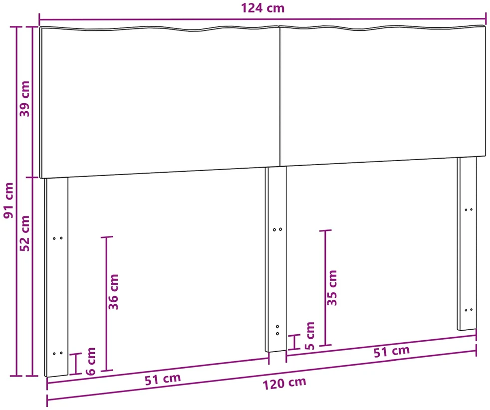 Natūralaus krašto galvūgalis ROSTOCK Natūrali 120 cm