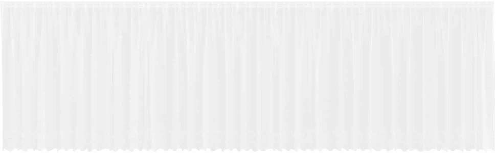 Nėrinių Užuolaida Balta 160 x 900 cm Poliesteris