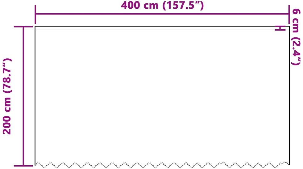 Nėrinių Užuolaida Balta 200 x 400 cm Poliesteris
