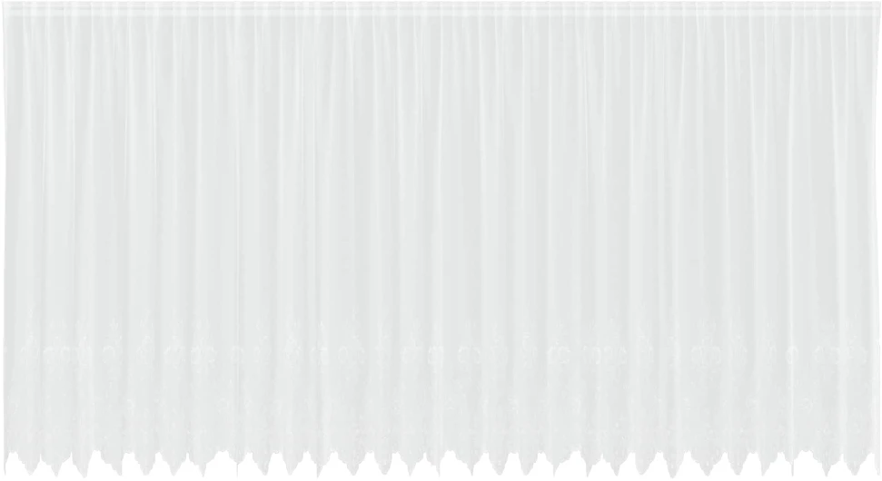 Nėrinių Užuolaida Balta 200 x 750 cm Poliesteris