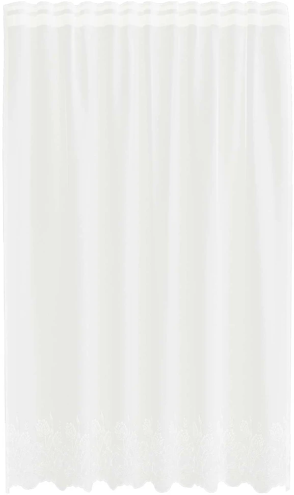 Nėrinių Užuolaida Balta 240 x 150 cm Poliesteris