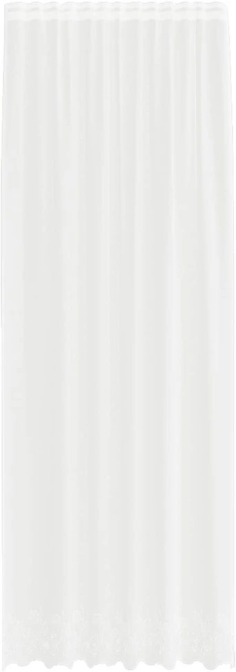 Nėrinių Užuolaida Balta 280 x 150 cm Poliesteris