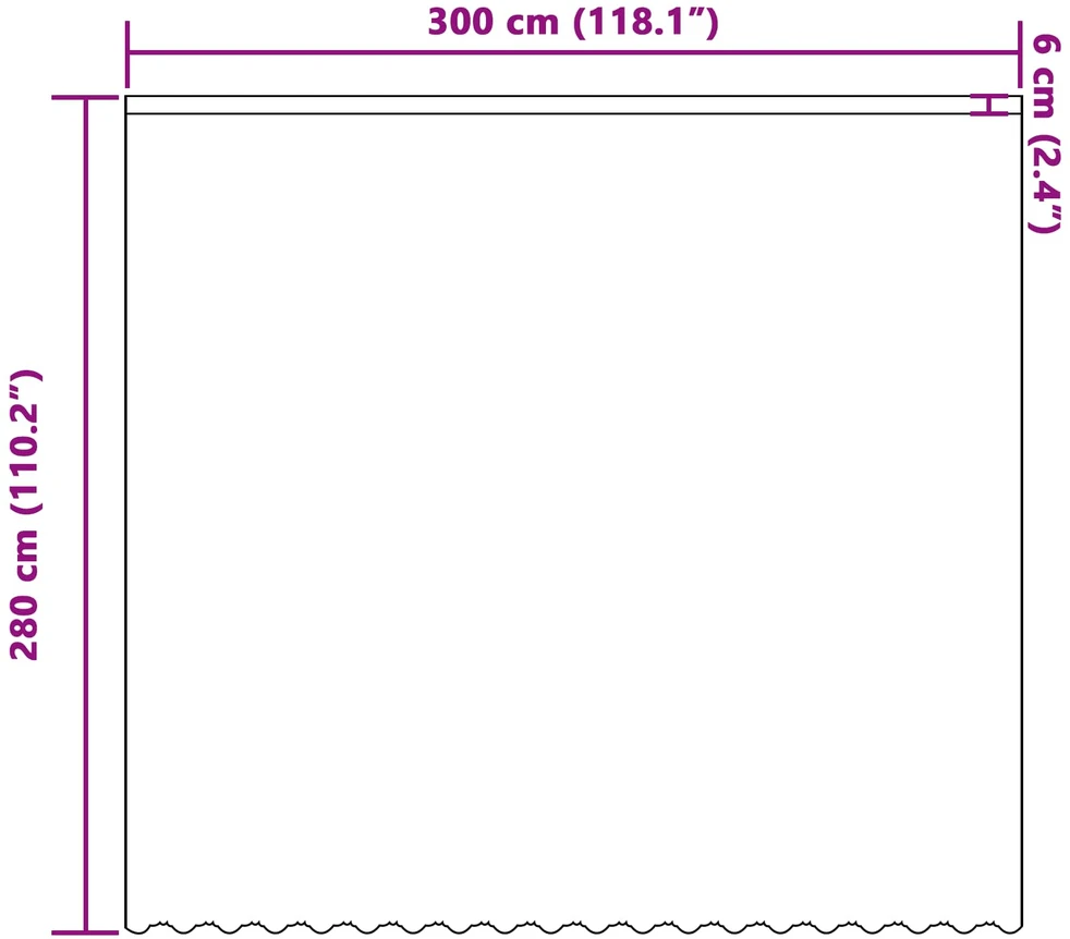 Nėrinių Užuolaida Balta 280 x 300 cm Poliesteris
