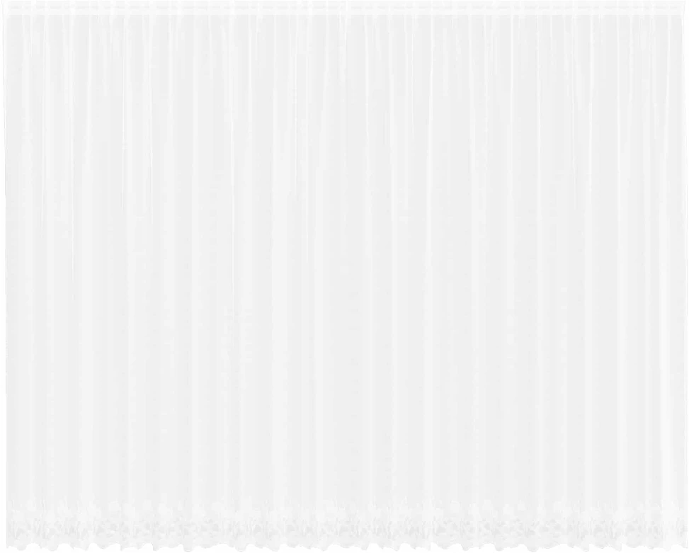 Nėrinių Užuolaida Balta 280 x 600 cm Poliesteris
