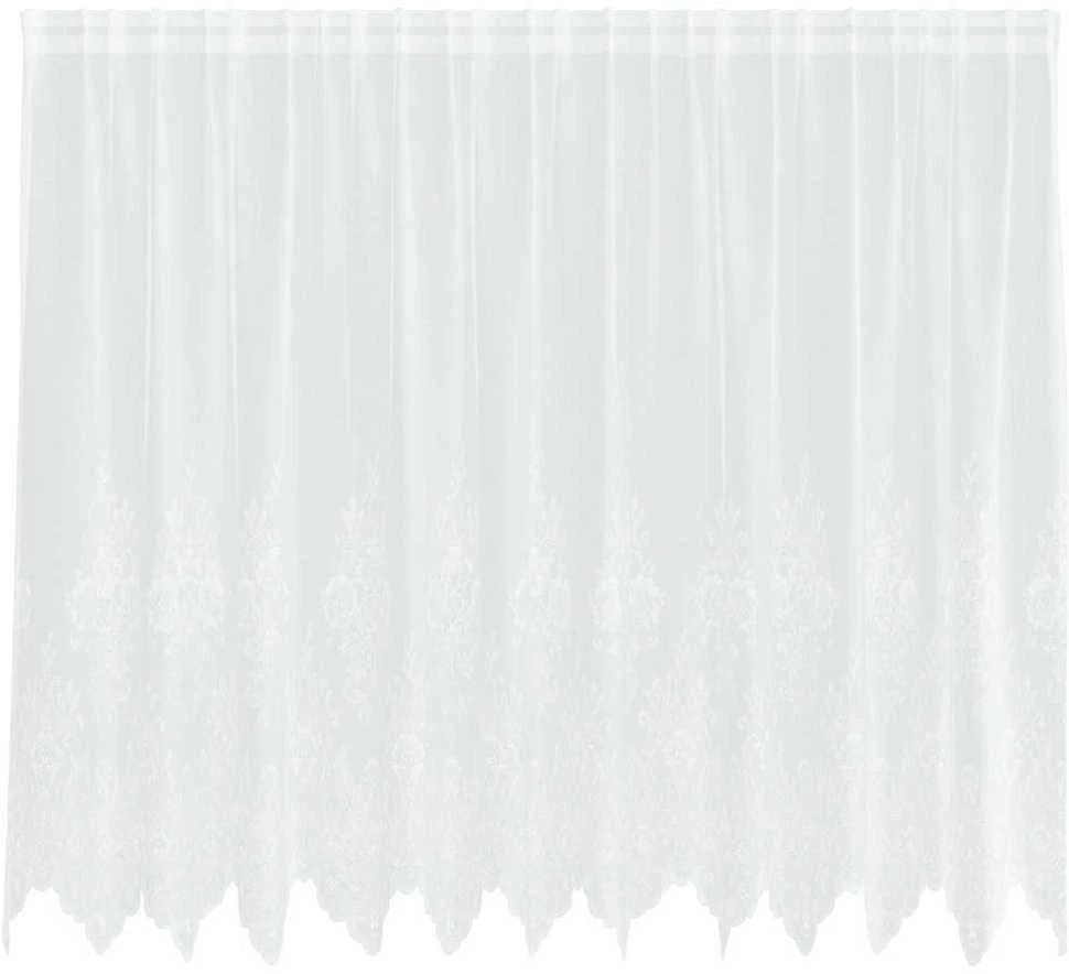 Nėrinių Užuolaida Balta 300 x 140 cm Poliesteris