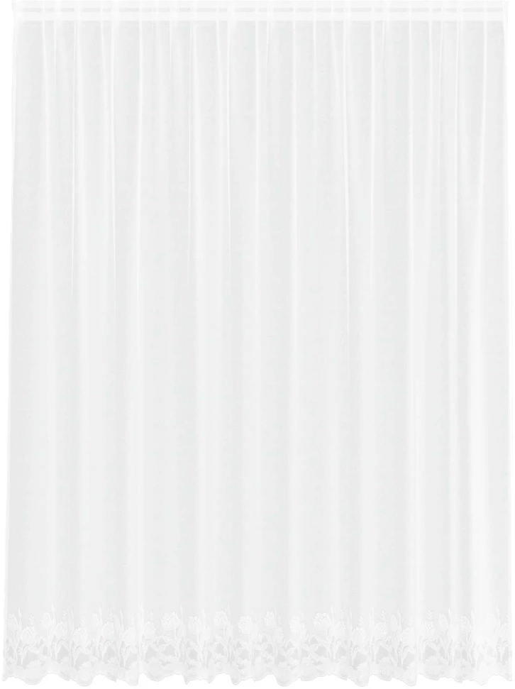 Nėrinių Užuolaida Balta 300 x 245 cm Poliesteris