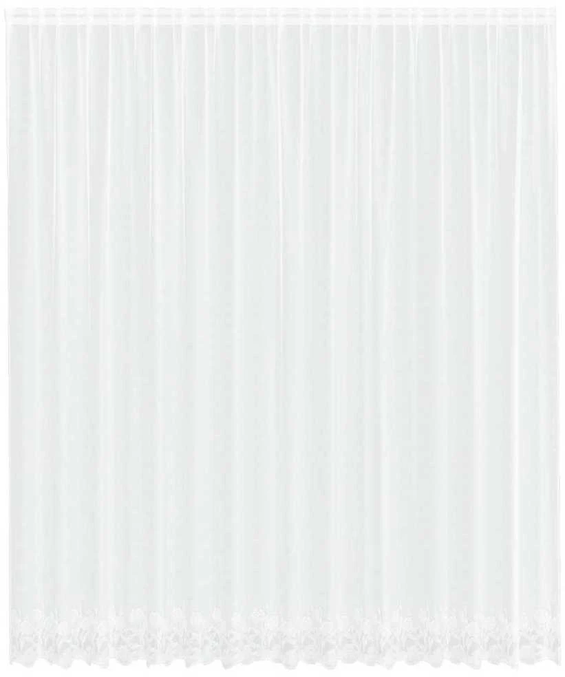 Nėrinių Užuolaida Balta 260 x 400 cm Poliesteris
