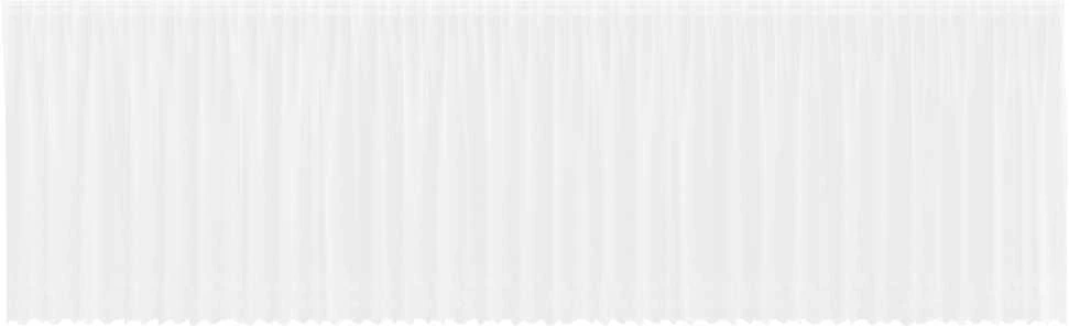 Nėrinių Užuolaida Balta 160 x 900 cm Poliesteris