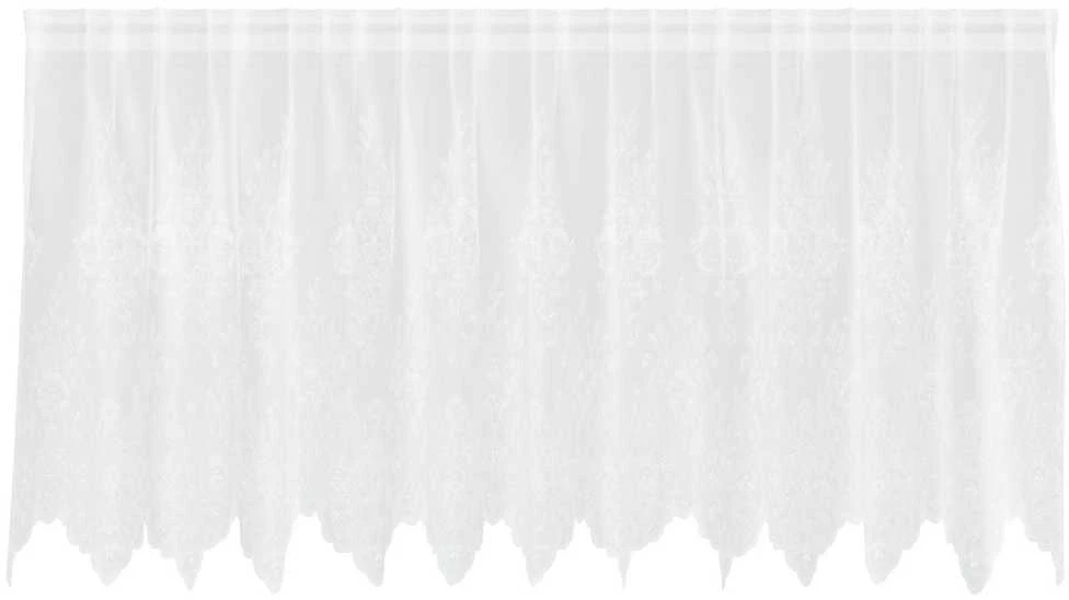 Nėrinių Užuolaida Balta 100 x 300 cm Poliesteris