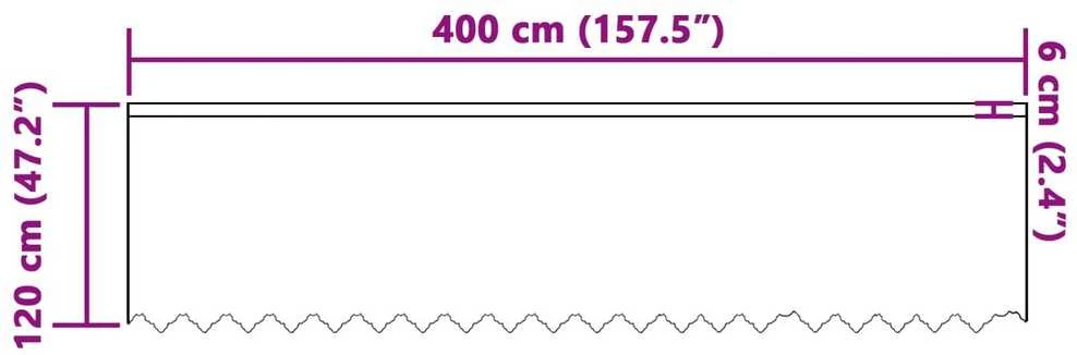Nėrinių Užuolaida Balta 120 x 400 cm Poliesteris