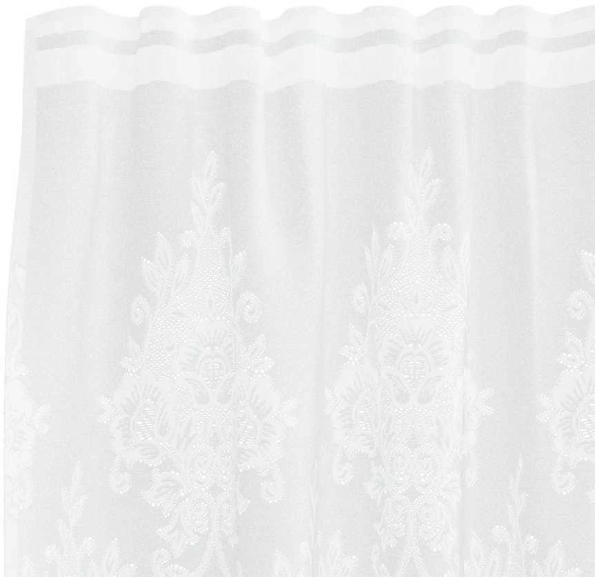 Nėrinių Užuolaida Balta 260 x 400 cm Poliesteris