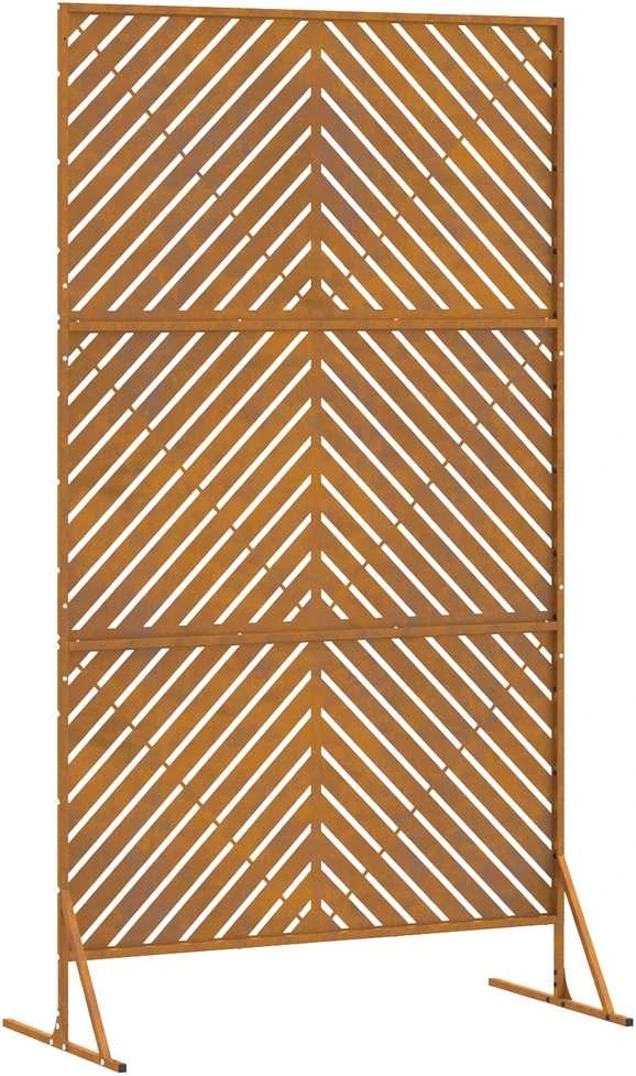 Privatumo žaliuzės 100 x 50 x 180 cm Rūdijanti
