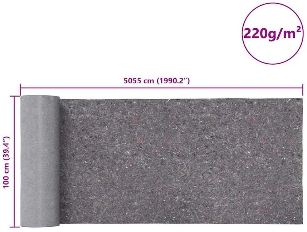 Neslidžios dažytojo vilnos 2 vnt 50 m 220 g/m² Pilka