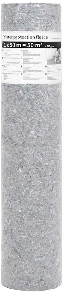Neslyst. apsaug. kilim., dažymo d., vilna, 50m, 280g/m², pilkas