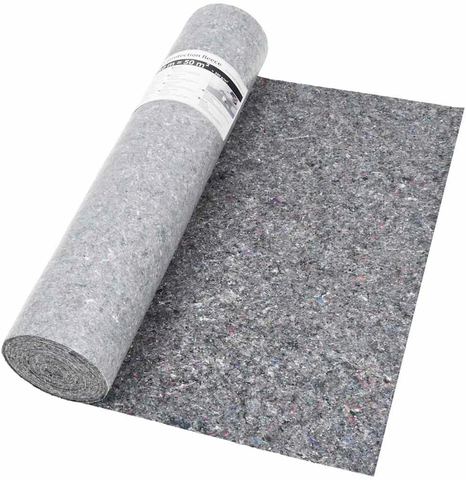 Neslyst. apsaug. kilim., dažymo d., vilna, 50m, 280g/m², pilkas