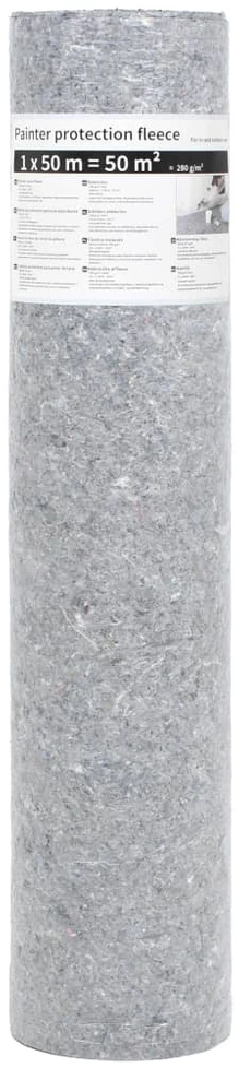 Neslyst. apsaug. kilimėlis, vilna, 2vnt., 50m, 280g/m², pilkas