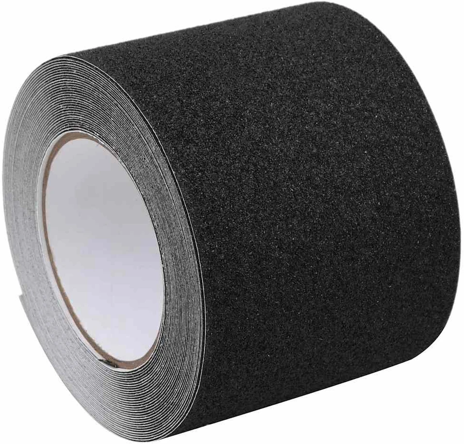 Neslystanti juosta, juodos spalvos, 0,1x10m, PVC