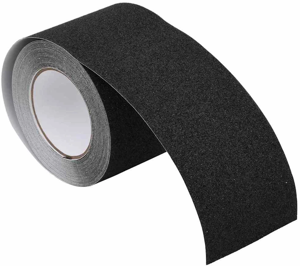 Neslystanti juosta, juodos spalvos, 0,1x10m, PVC