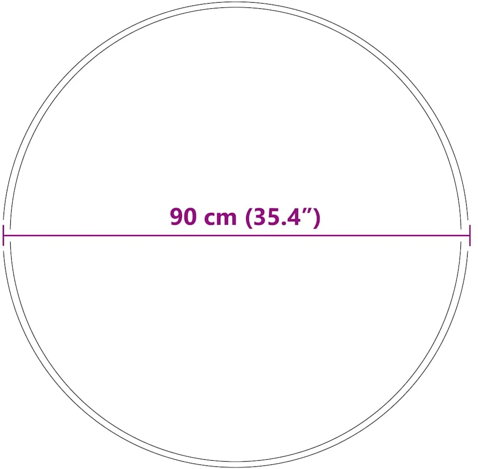 Neslystantis plaukuotas kilimas Kreminė 90 x 90 cm PP