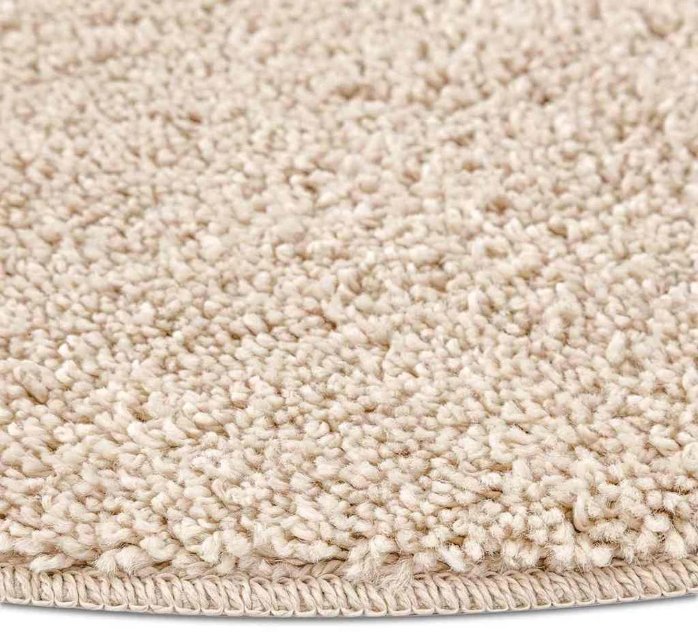 Neslystantis plaukuotas kilimas Kreminė 90 x 90 cm PP