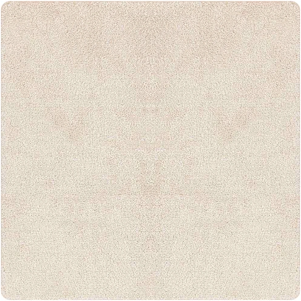 Neslystantis plaukuotas kilimas Kreminė 160 x 160 cm PP