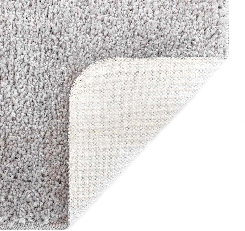 Neslystantis plaukuotas kilimas Pilka 120 x 120 cm PP