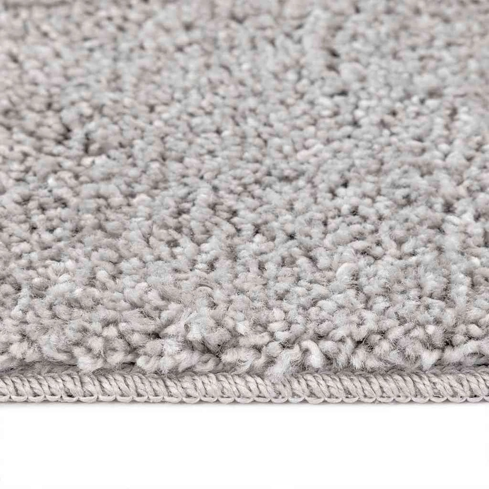 Neslystantis plaukuotas kilimas Pilka 120 x 120 cm PP